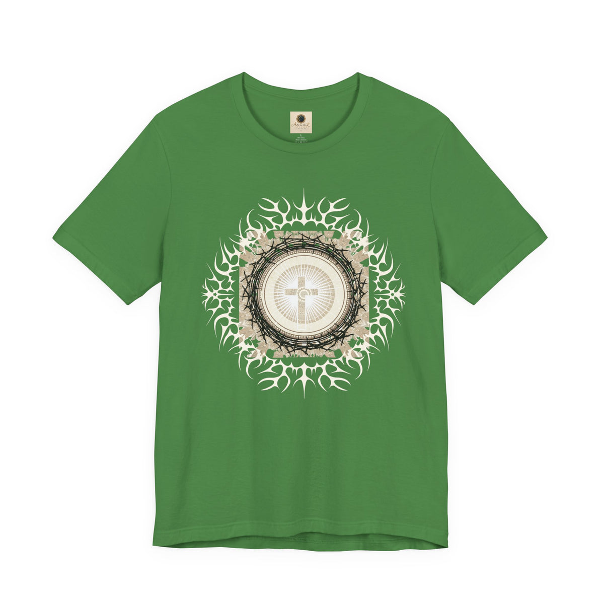 Christian Cross Mandala Tee — Faith Inspirational Graphic T-Shirt