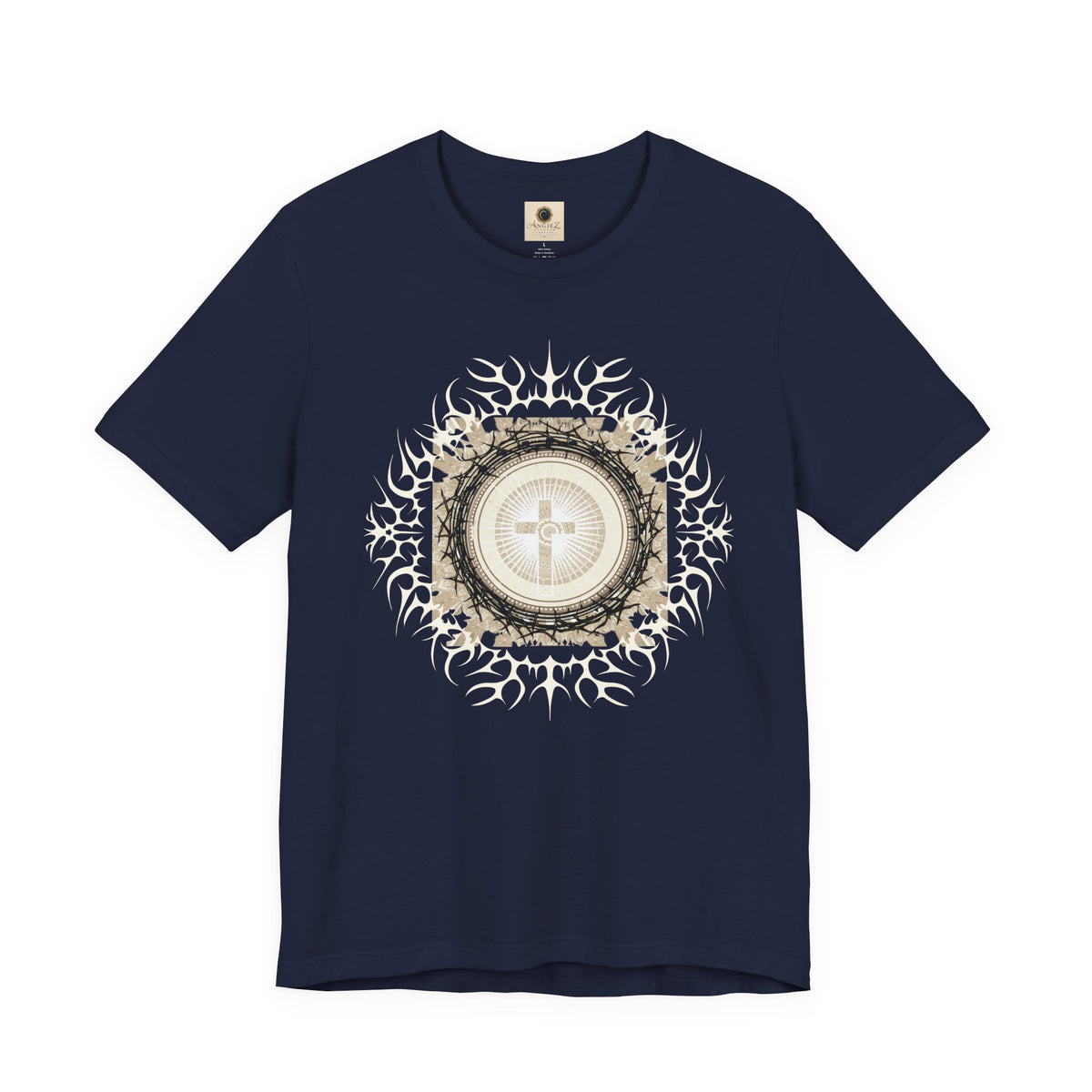 Christian Cross Mandala Tee — Faith Inspirational Graphic T-Shirt