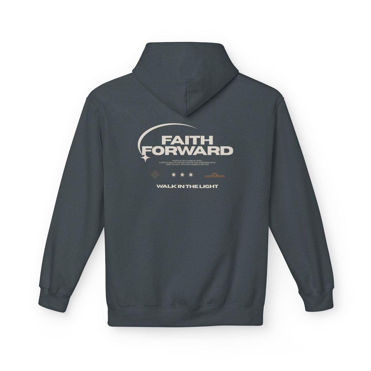 Faith Forward Hoodie – "Walk in the Light" Inspirational Pullover