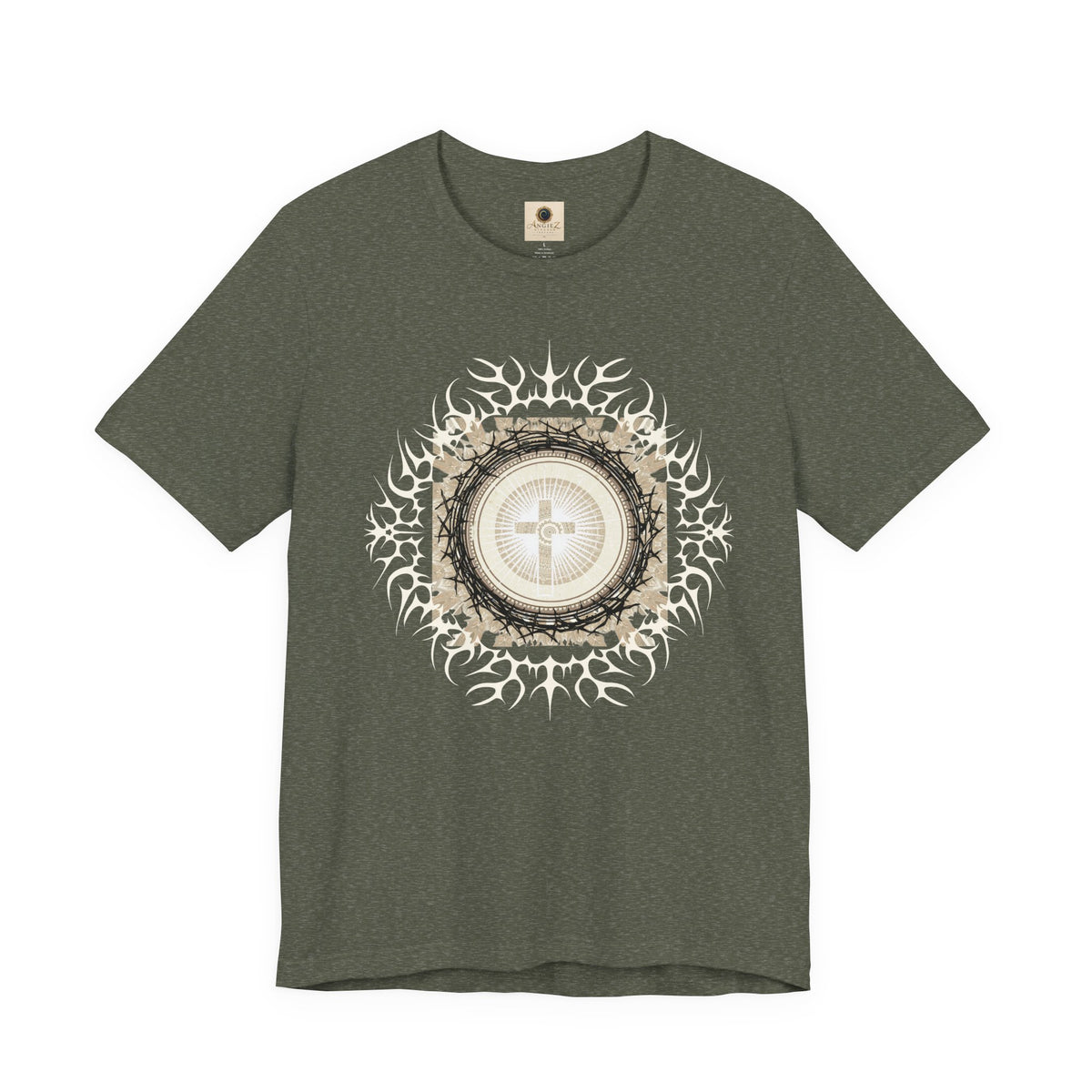 Christian Cross Mandala Tee — Faith Inspirational Graphic T-Shirt