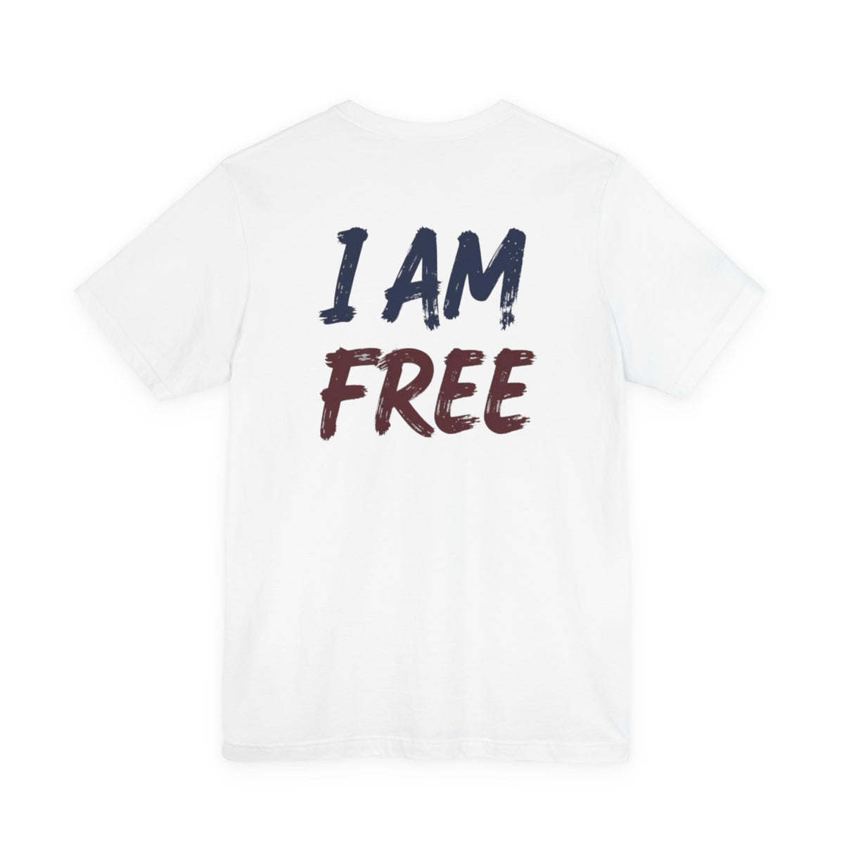 Faith Cross T‑Shirt — "I Am Free" Inspirational Christian Tee