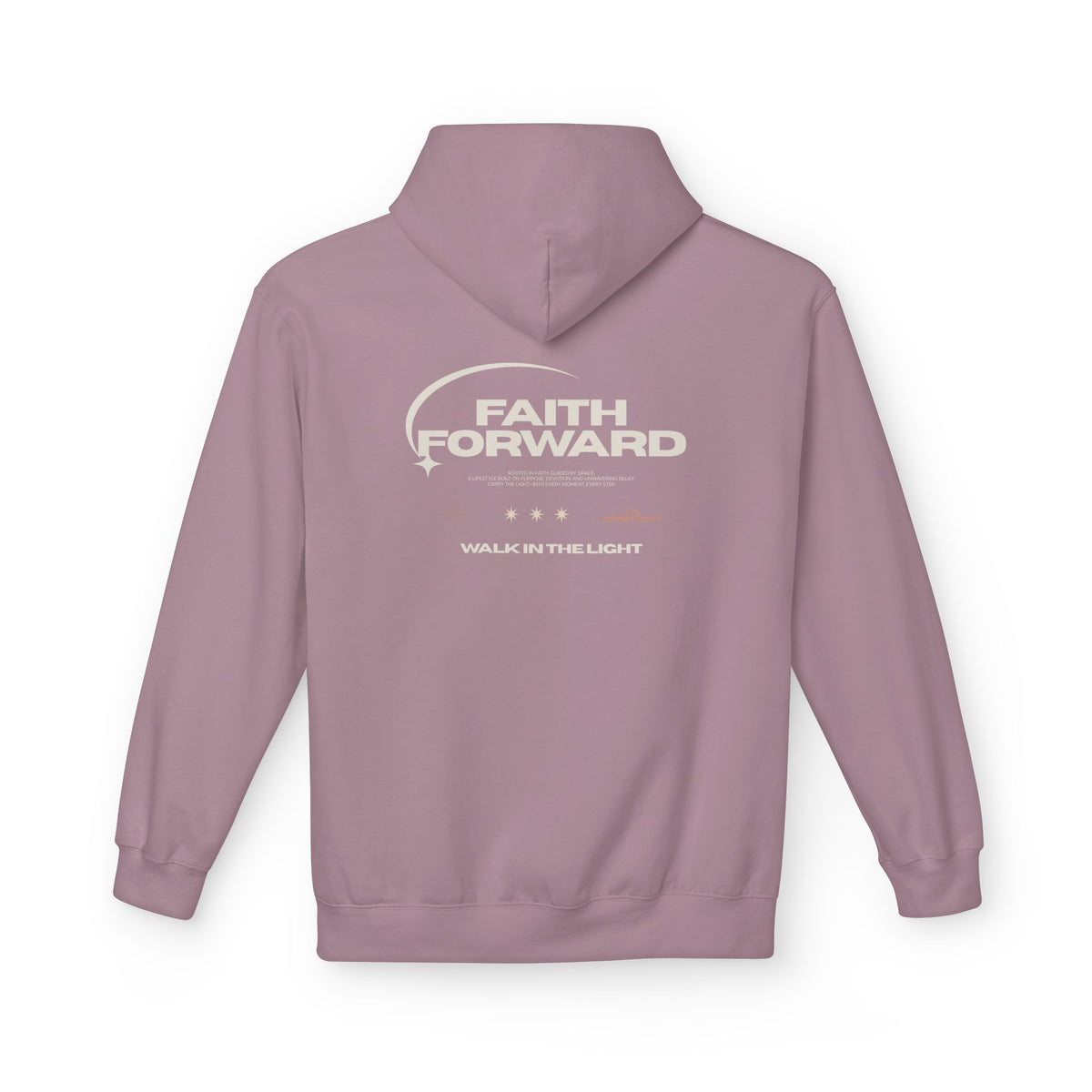 Faith Forward Hoodie – "Walk in the Light" Inspirational Pullover