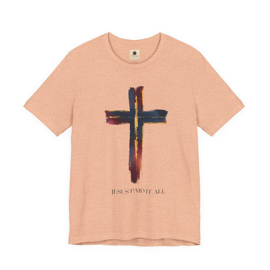 Faith Cross T‑Shirt — "I Am Free" Inspirational Christian Tee