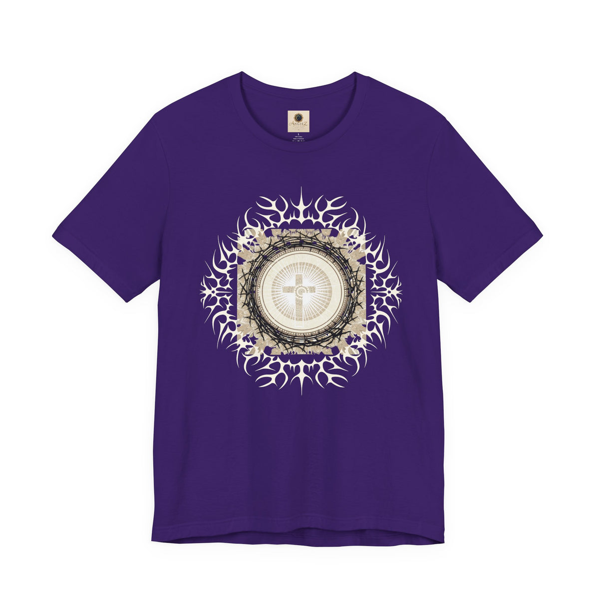 Christian Cross Mandala Tee — Faith Inspirational Graphic T-Shirt