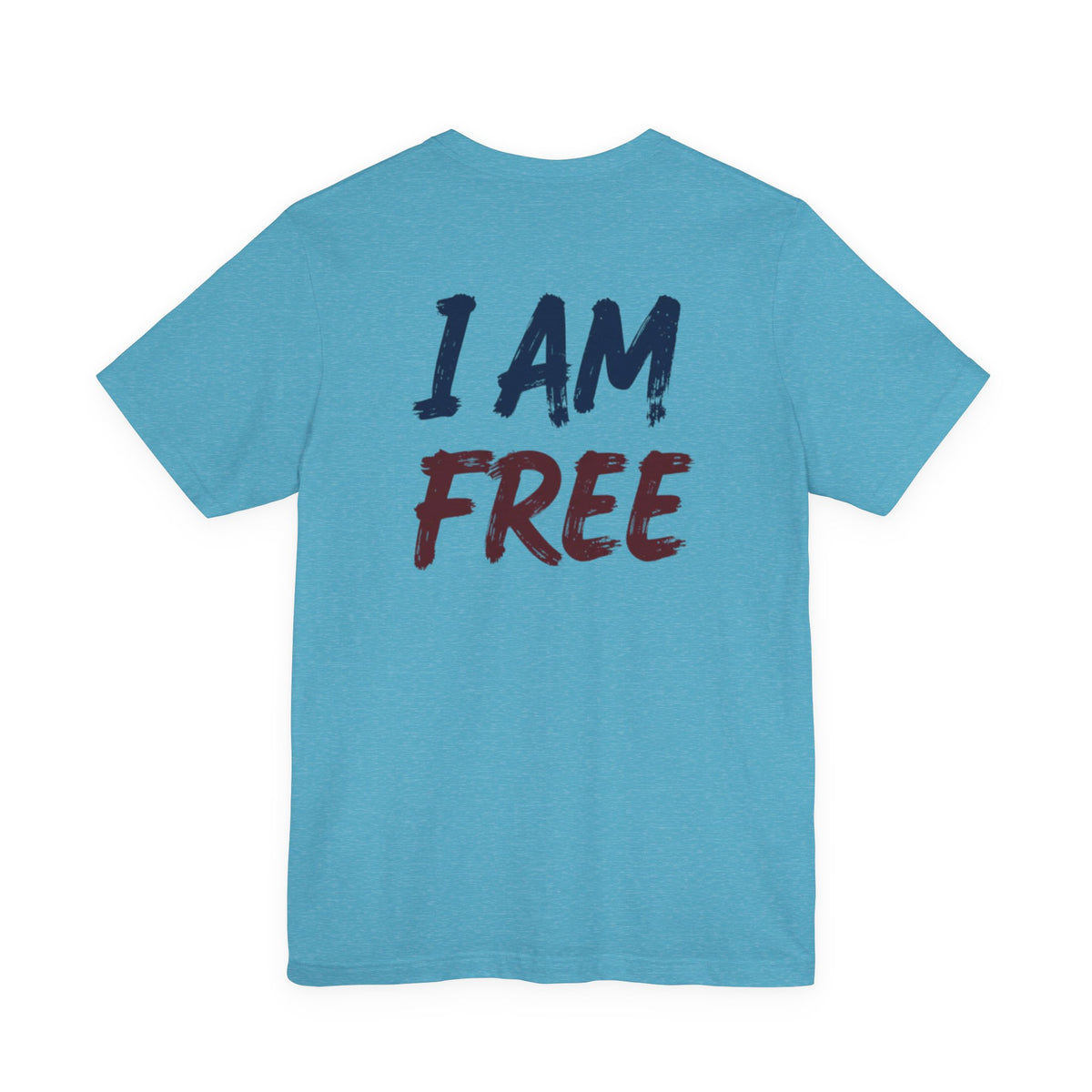 Faith Cross T‑Shirt — "I Am Free" Inspirational Christian Tee