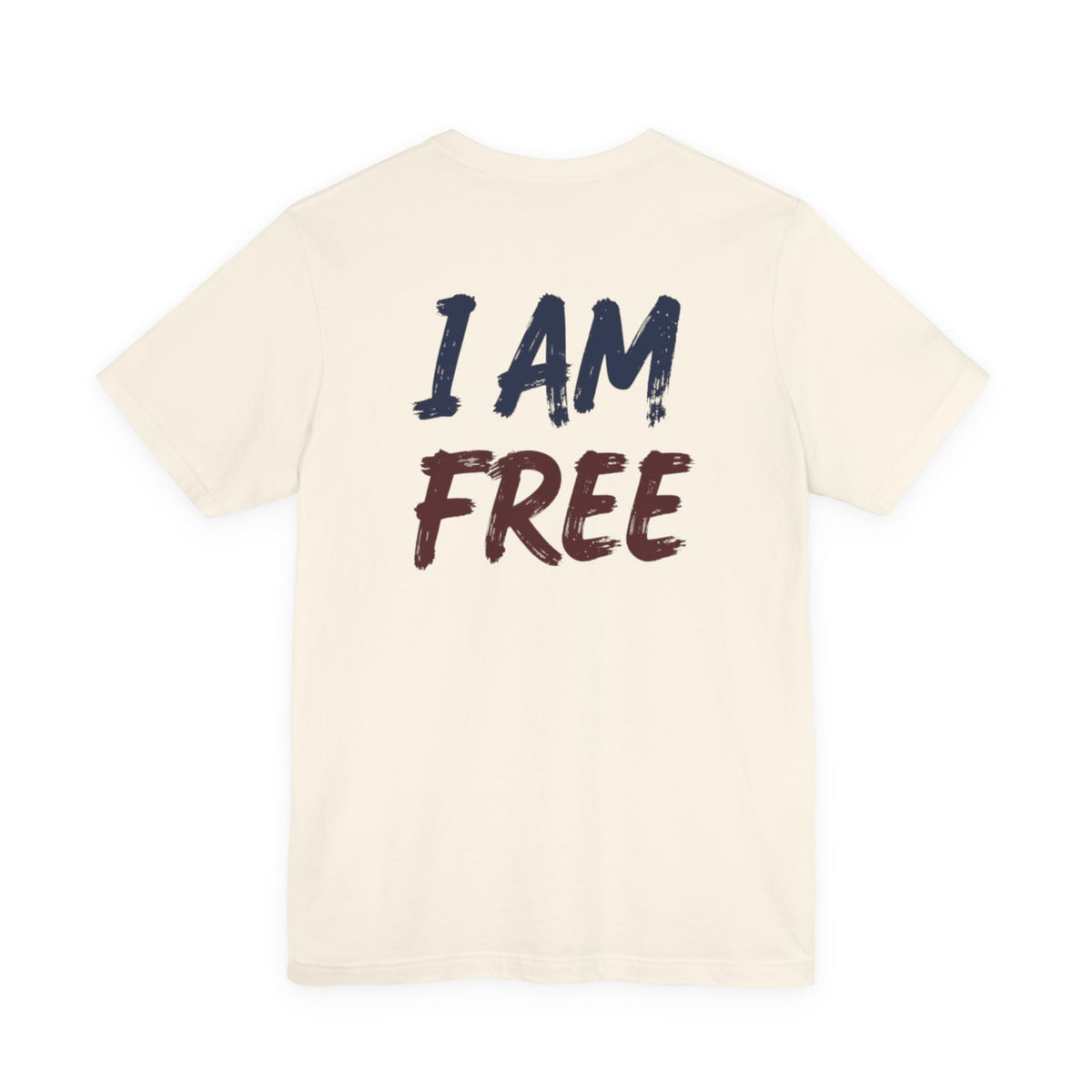 Faith Cross T‑Shirt — "I Am Free" Inspirational Christian Tee