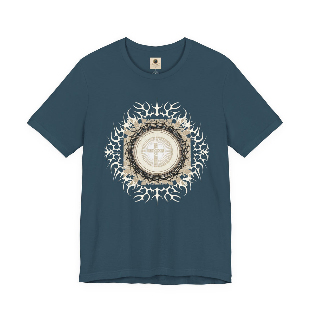 Christian Cross Mandala Tee — Faith Inspirational Graphic T-Shirt