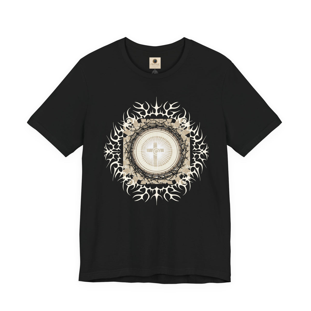 Christian Cross Mandala Tee — Faith Inspirational Graphic T-Shirt