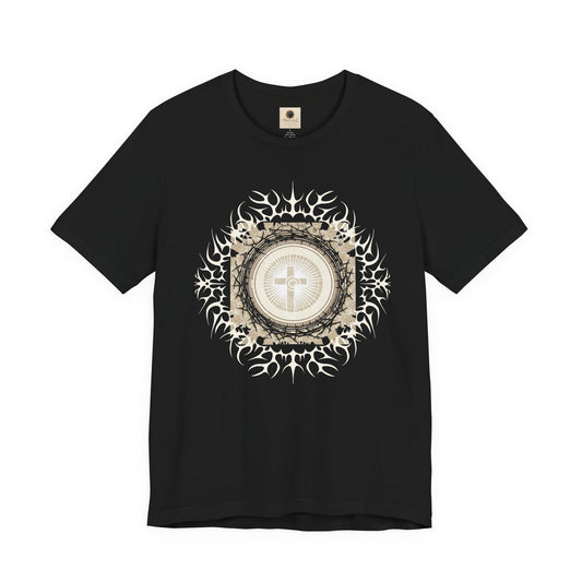 Christian Cross Mandala Tee — Faith Inspirational Graphic T-Shirt
