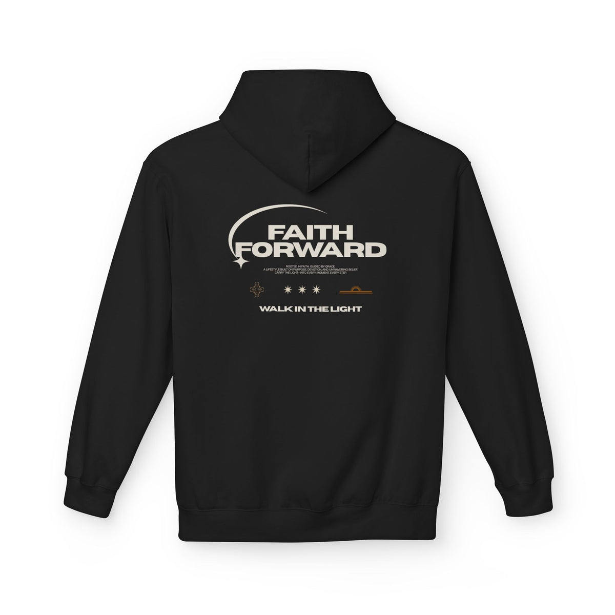 Faith Forward Hoodie – "Walk in the Light" Inspirational Pullover