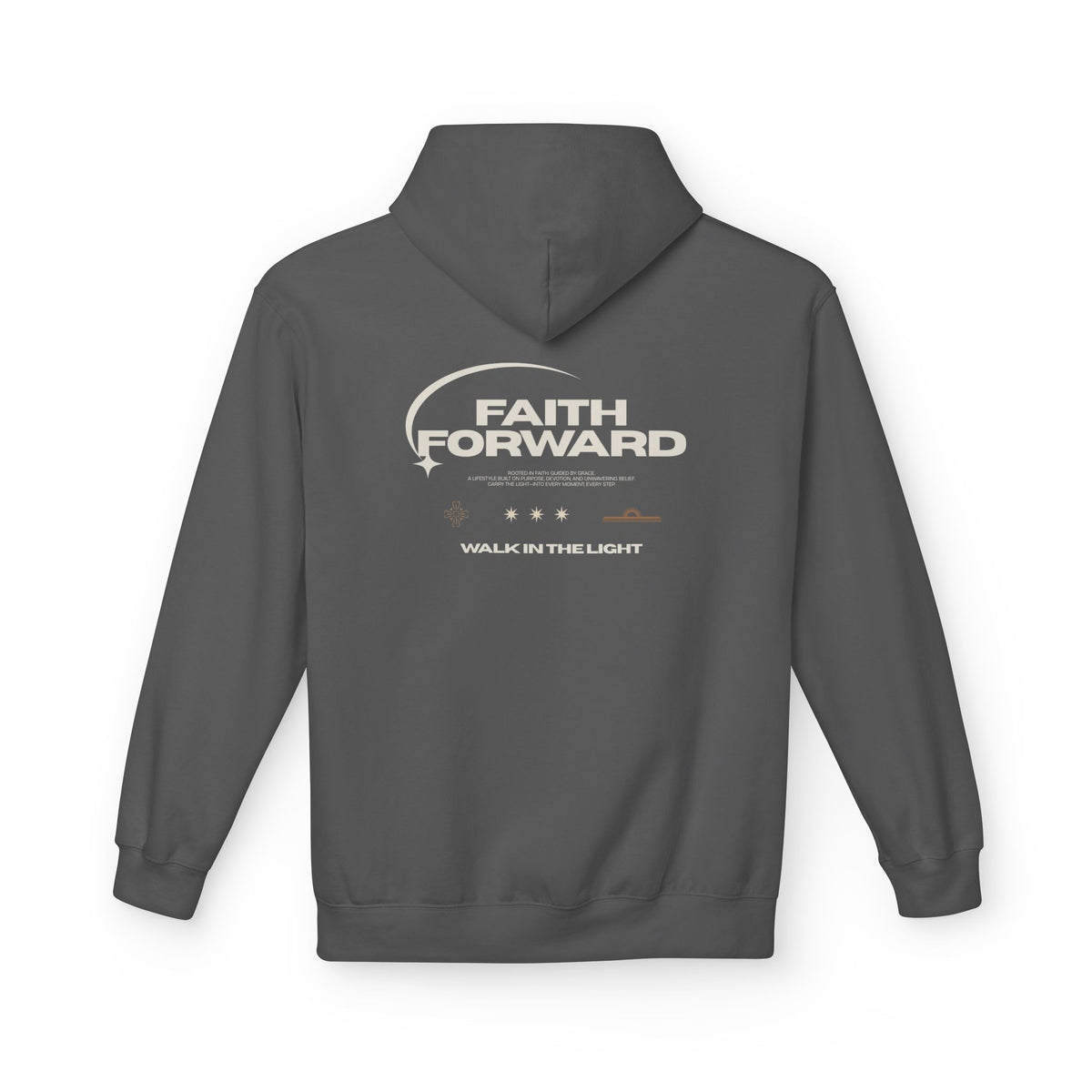 Faith Forward Hoodie – "Walk in the Light" Inspirational Pullover