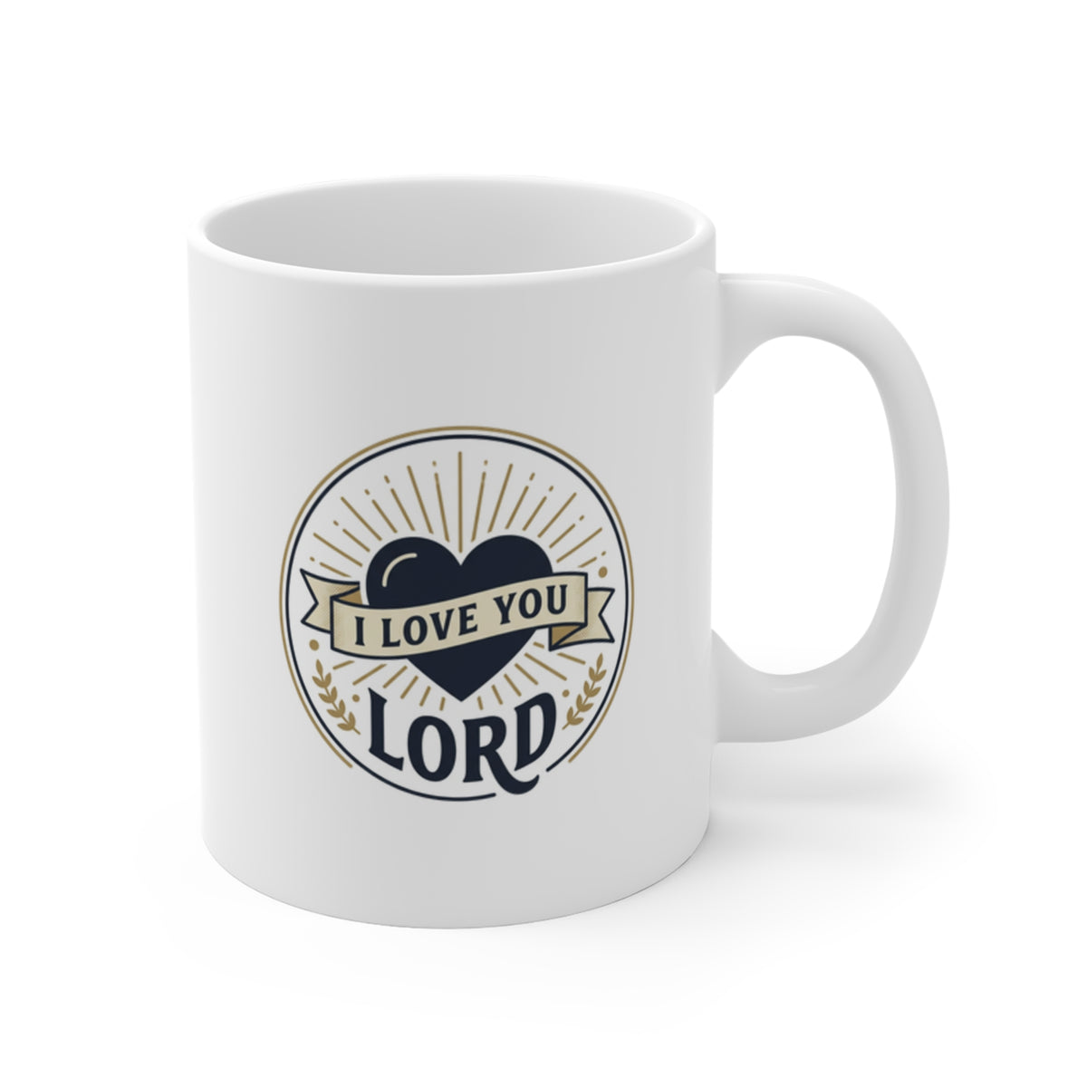 I Love You Lord Coffee Mug – Christian Faith Religious Gift 11oz