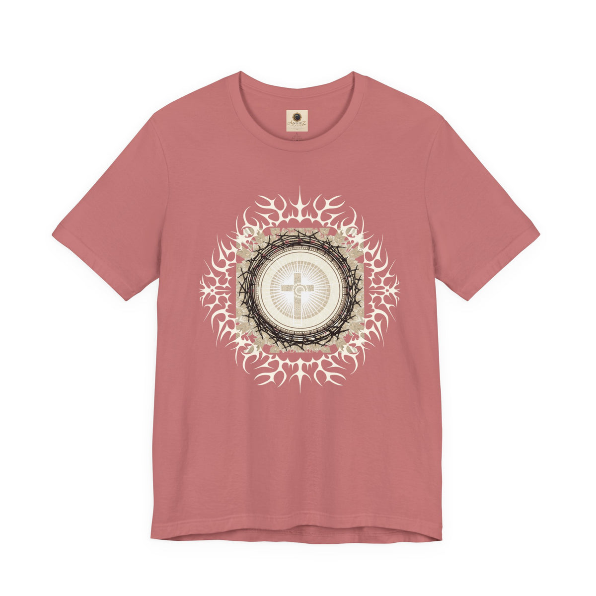 Christian Cross Mandala Tee — Faith Inspirational Graphic T-Shirt