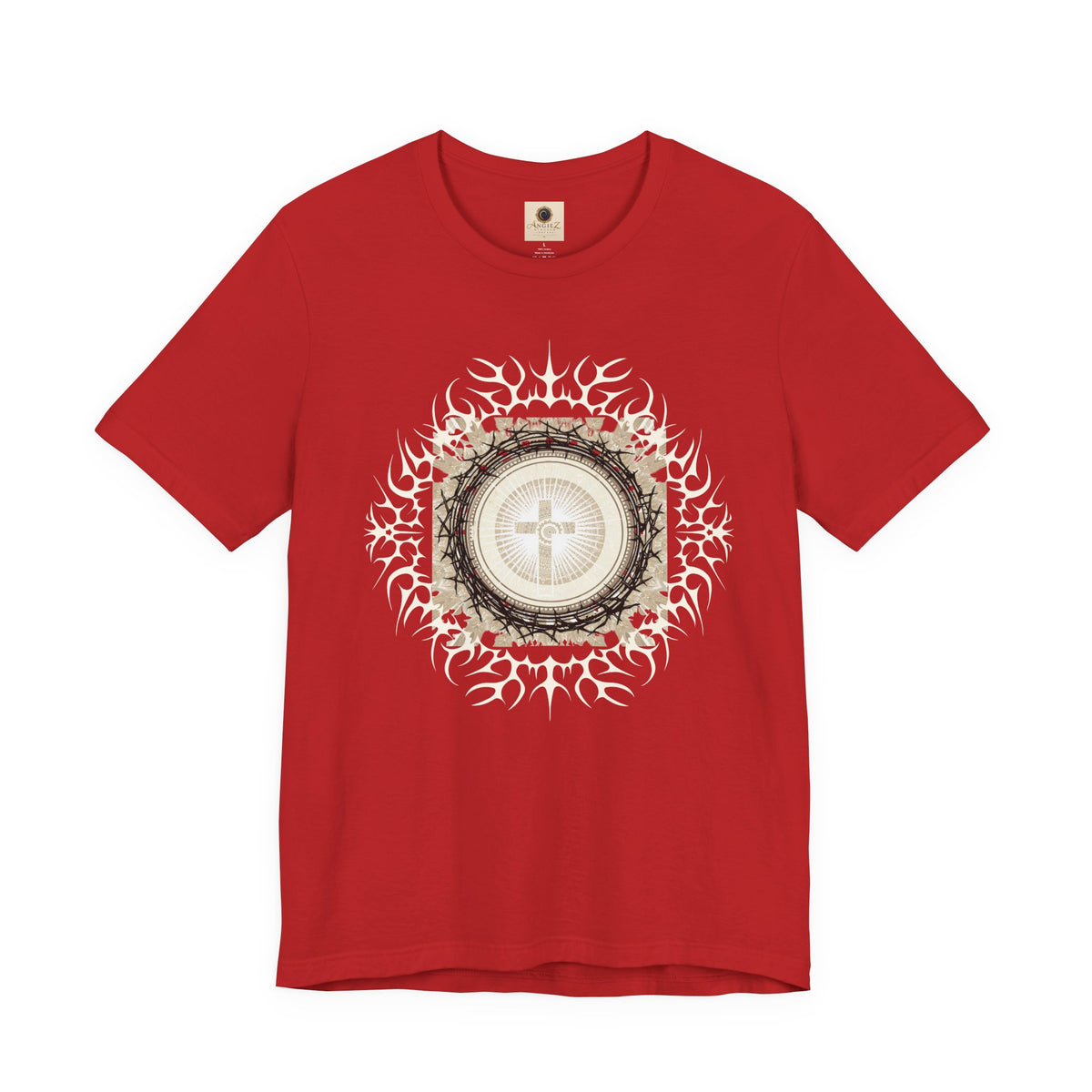 Christian Cross Mandala Tee — Faith Inspirational Graphic T-Shirt