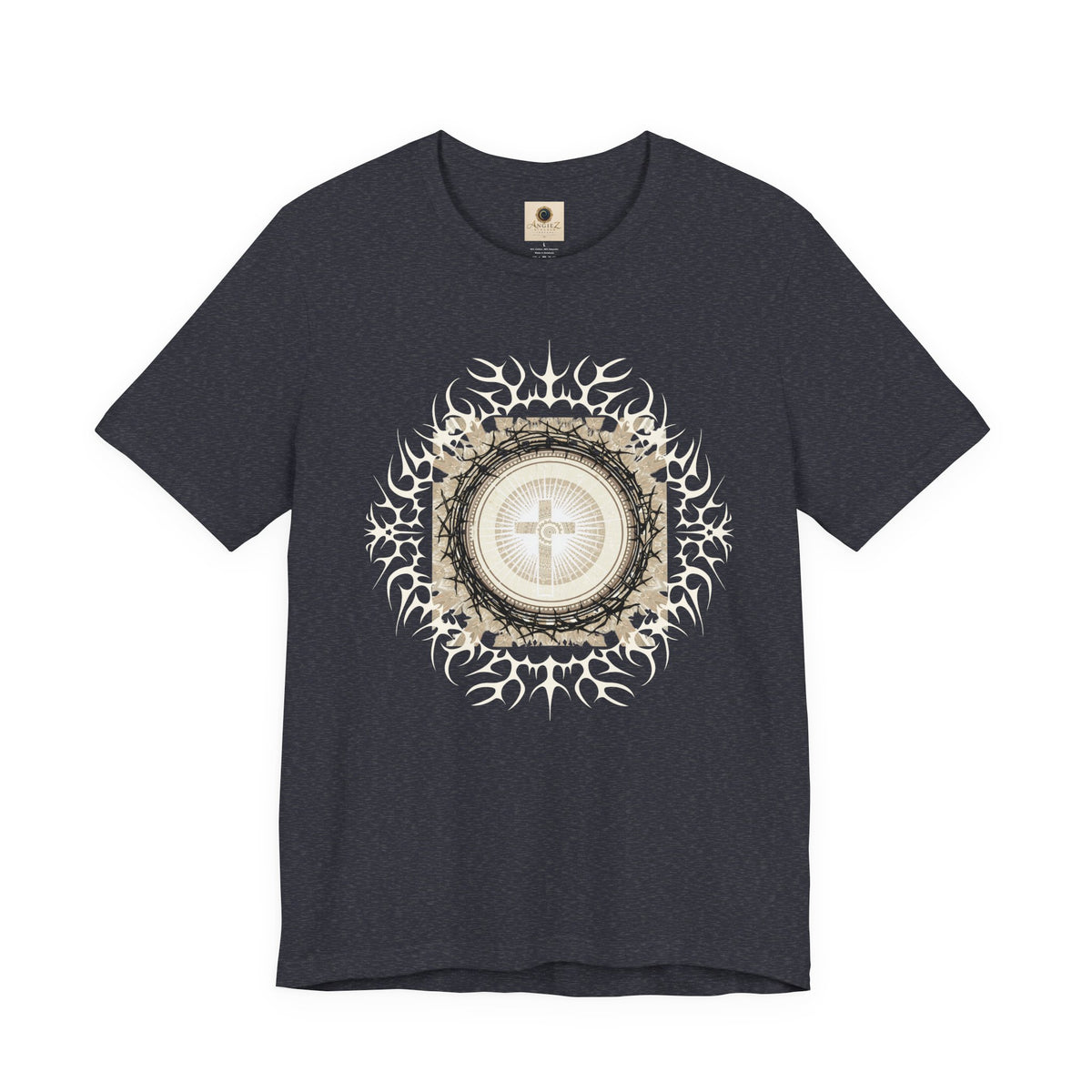 Christian Cross Mandala Tee — Faith Inspirational Graphic T-Shirt