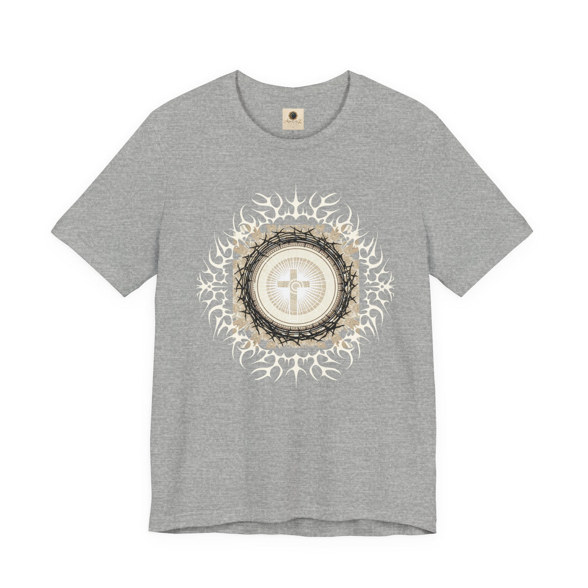 Christian Cross Mandala Tee — Faith Inspirational Graphic T-Shirt