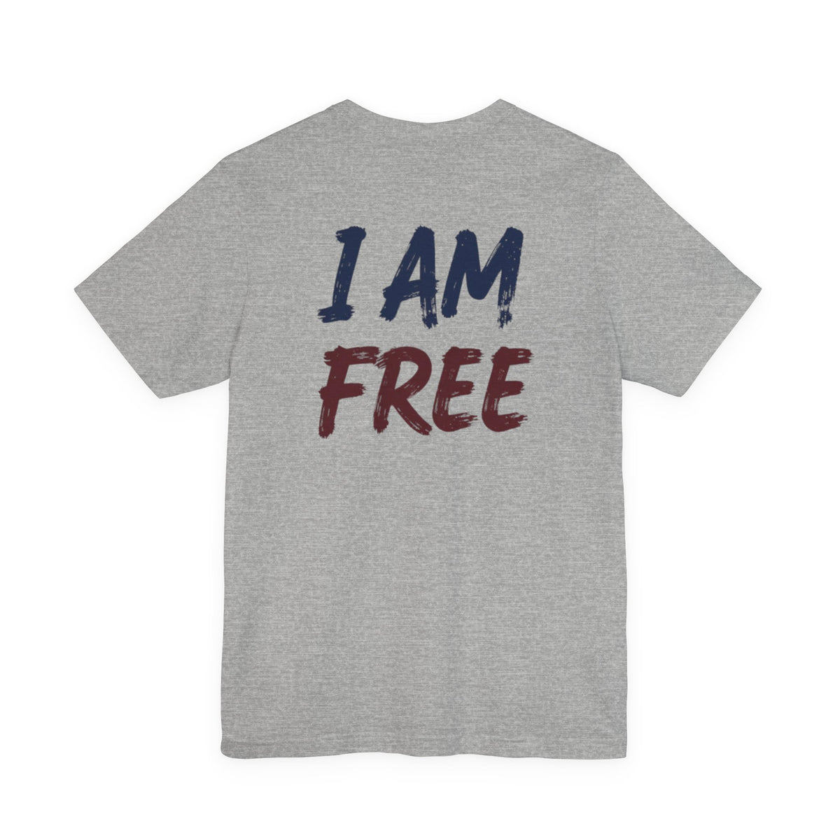 Faith Cross T‑Shirt — "I Am Free" Inspirational Christian Tee