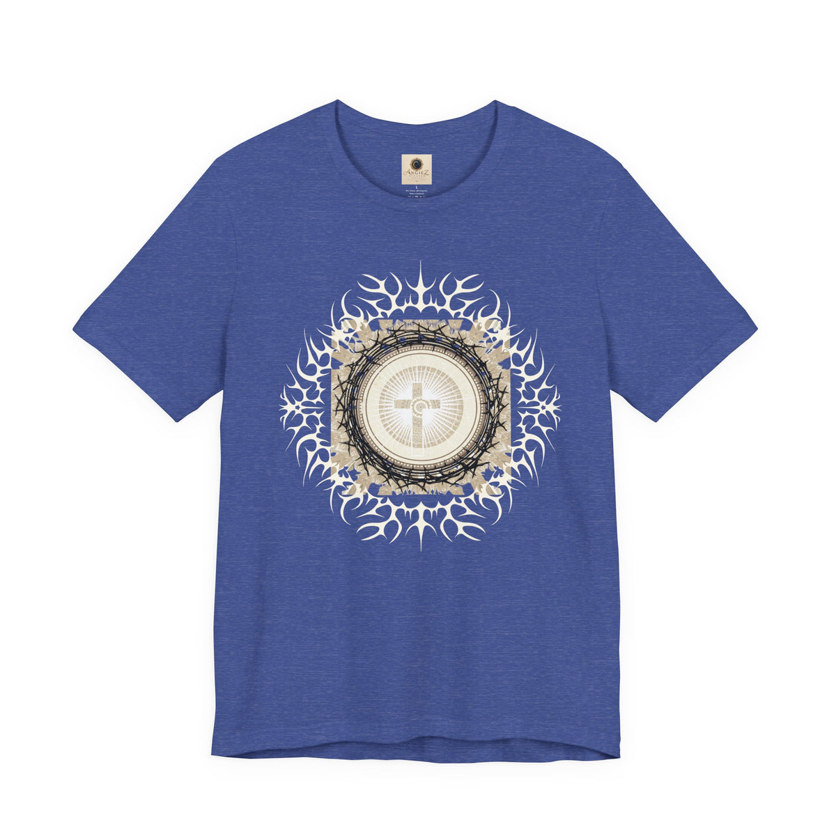 Christian Cross Mandala Tee — Faith Inspirational Graphic T-Shirt